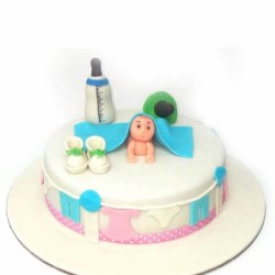 Baby theme cake